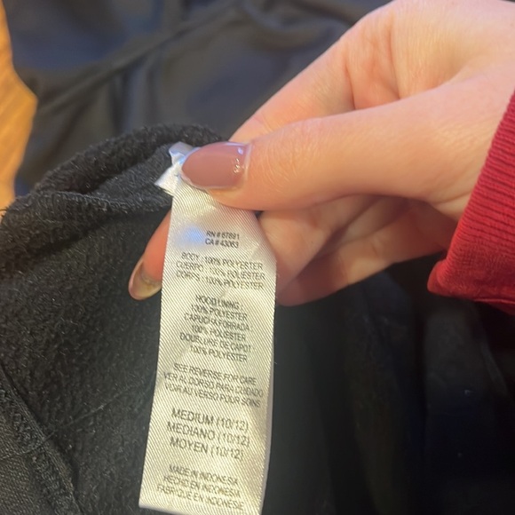 Fanatics NHL Boy’s Black NJ Devils Hoodie Size M 10/12 - Picture 6 of 6